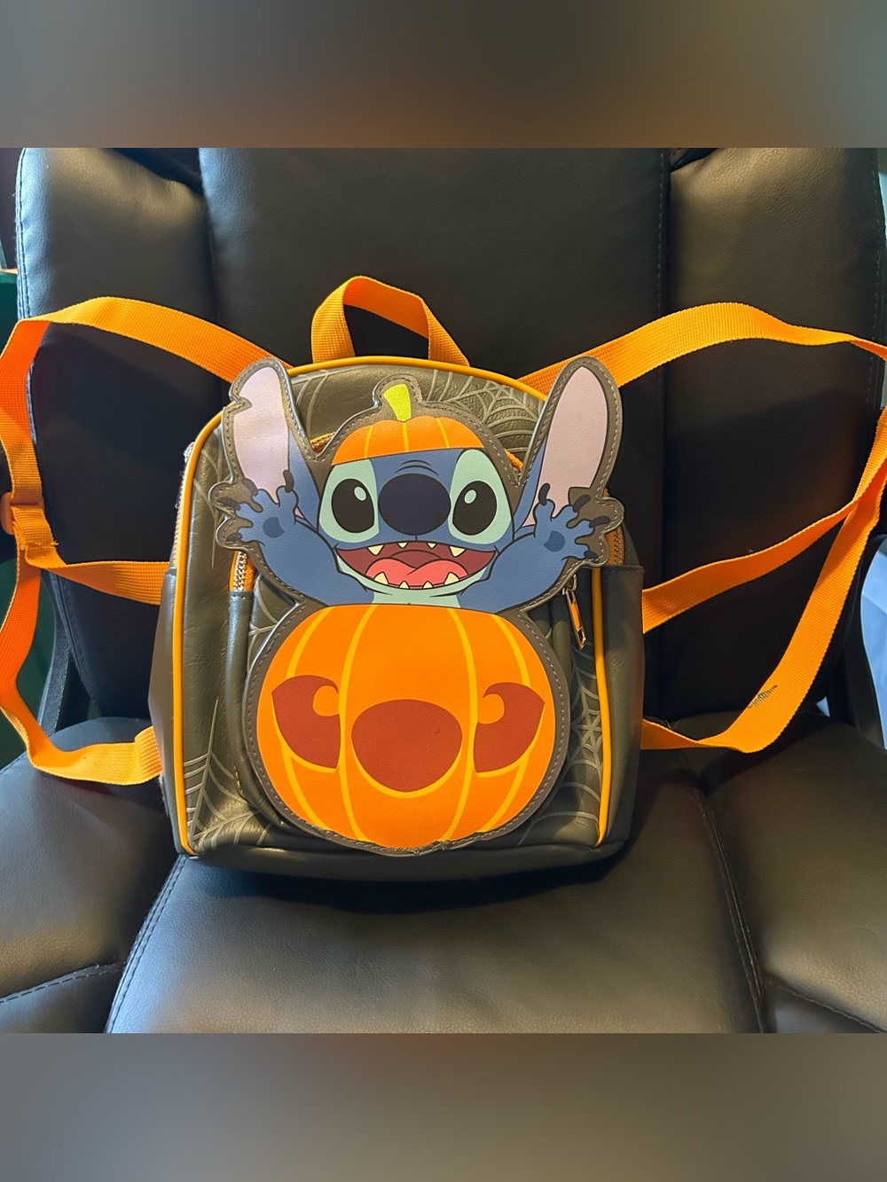Bioworld Disney Stitch 3D Halloween Pumpkin Backpack